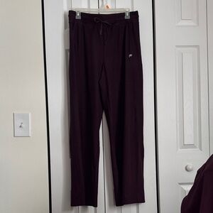 Fabletics Cloud Jersey Oxblood Wide Leg Pants